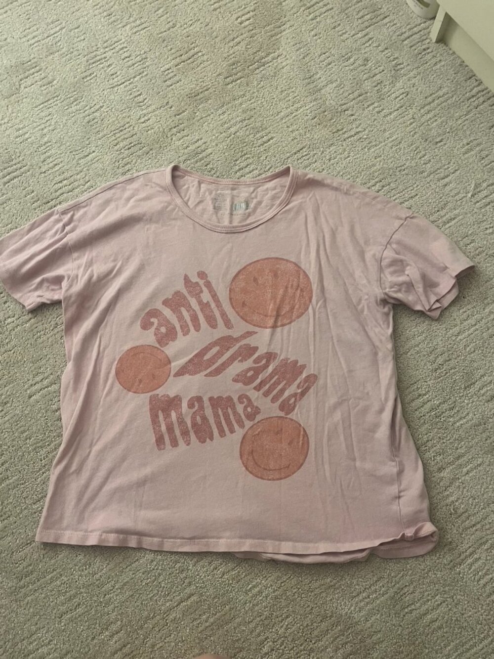 Offline By Aerie Pink Anti Drama Mama Scoop Neck Tee